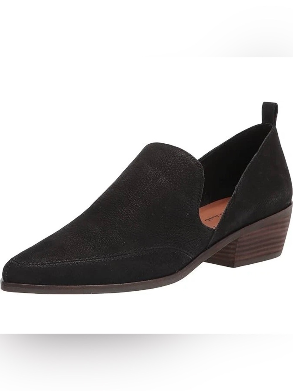 Lucky Brand Mahzan Slip On Black‎ Nubuck Leather Loafer Size 7